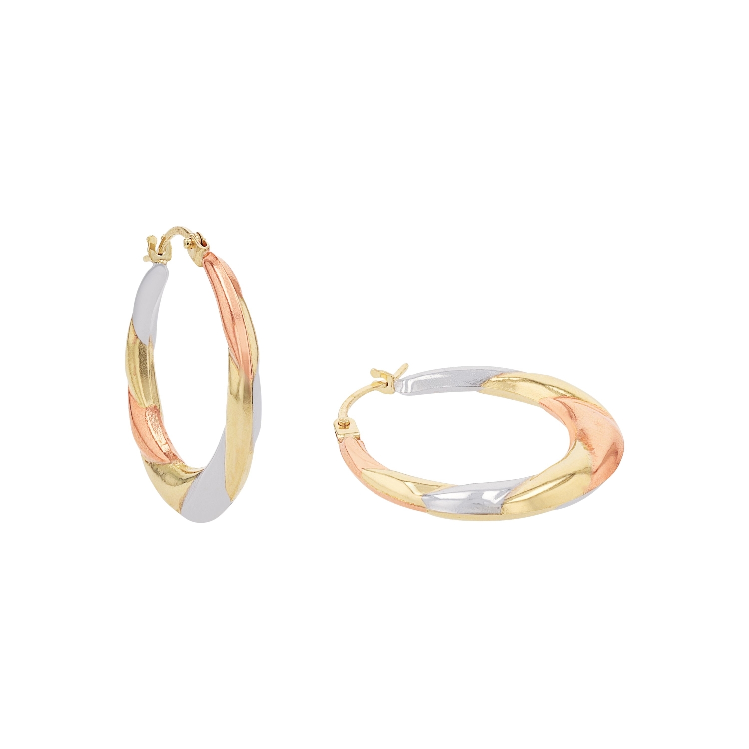 Creolen für Damen, Gold 375